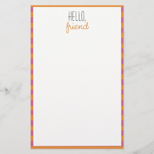 Rosa und orange unbeschichtete Tapeten (Vorderseite)