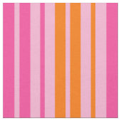 Rosa und orange vertikale Streifen Design Stoff (Nahaufnahme)