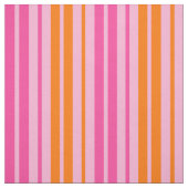 Rosa und orange vertikale Streifen Design Stoff (Muster)