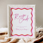 Rosa und orange weiße Grenzrezeptoren Sockelschild