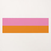 Rosa und orange Yoga Mat Yogamatte (Rückseite (Horizontal))