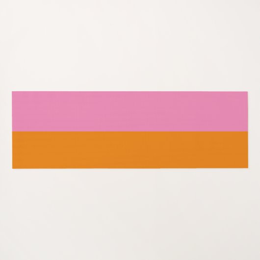 Rosa und orange Yoga Mat Yogamatte (Rückseite (Horizontal))