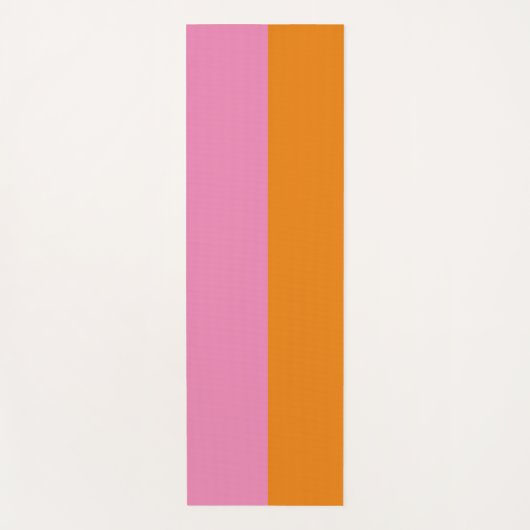 Rosa und orange Yoga Mat Yogamatte (Vorderseite)