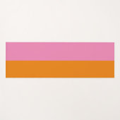 Rosa und orange Yoga Mat Yogamatte (Vorderseite (Horizontal))