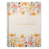 Rosa und orangefarbene Ästhetik Notizblock (Vorderseite)