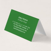 Rosa und orangefarbene Blume Aquarellmalerei Visitenkarten (Rückseite)