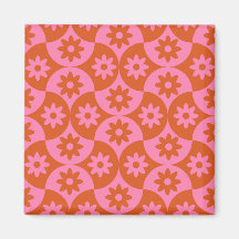 Rosa und orangefarbene Blume auf der Skala Mitte d