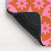 Rosa und orangefarbene Blume auf der Skala Mitte d Mousepad (Ecke)