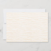 Rosa und orangefarbene Blütendusche Einladung (Rückseite)