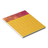 Rosa und orangefarbene Dreambubbles Kleine Notepad Notizblock (angewinkelt)