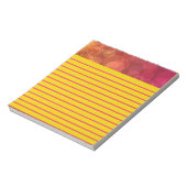 Rosa und orangefarbene Dreambubbles Kleine Notepad Notizblock (Rotiert)