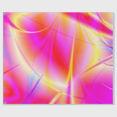 Rosa und orangefarbene Fantasien Geschenkpapier (Flach)