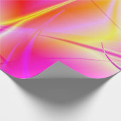 Rosa und orangefarbene Fantasien Geschenkpapier (Ecke)