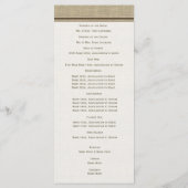 Rosa und orangefarbene Gerbera-Daisy-Hochzeitsprog Programm (Rückseite)