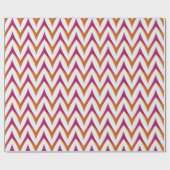 Rosa und orangefarbene Geschenkwrap Geschenkpapier (Flach)