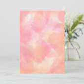 Rosa und orangefarbene Karte (Stehend Vorderseite)