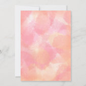 Rosa und orangefarbene Karte (Rückseite)