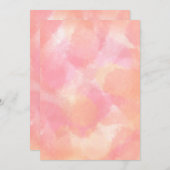 Rosa und orangefarbene Karte (Vorne/Hinten)