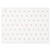 rosa und orangefarbene Mohn mit Stamm Tischdecke (Vorderseite (Horizontal))