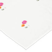 rosa und orangefarbene Mohn mit Stamm Tischdecke (Schrägansicht)