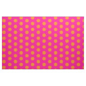 rosa und orangefarbene Polka-Dot-Baumwollgewebe Stoff (Yard (91,4 cm))
