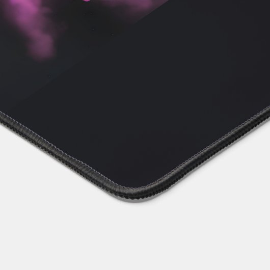 Rosa und orangefarbene Pulverblase Schreibtischunterlage (Ecke)