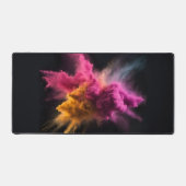 Rosa und orangefarbene Pulverblase Schreibtischunterlage (Vorderseite)