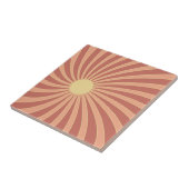 Rosa und orangefarbene Retrodesign Fliese (Seite)