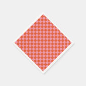 Rosa und orangefarbene Servietten aus Party (Ecke)