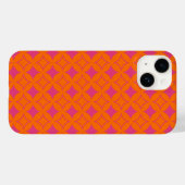Rosa und orangefarbene Shippo Case-Mate iPhone Hülle (Rückseite (Horizontal))