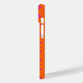 Rosa und orangefarbene Shippo Case-Mate iPhone Hülle (Rückseite / Links)