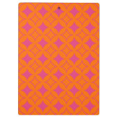 Rosa und orangefarbene Shippo Klemmbrett (Rückseite)