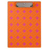 Rosa und orangefarbene Shippo Klemmbrett (Vorderseite)