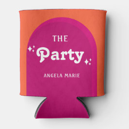 Rosa und orangefarbene Sonnenuntergänge Retro Das Dosenkühler