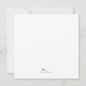 Rosa und orangefarbene Überraschung Geburtstag Einladung (Rückseite)