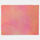 Rosa und orangefarbene Wolke abstrakt Fleecedecke (Vorderseite (Horizontal))