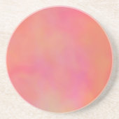 Rosa und orangefarbene Wolke abstrakt Getränkeuntersetzer (Vorne)