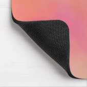 Rosa und orangefarbene Wolke abstrakt Mousepad (Ecke)