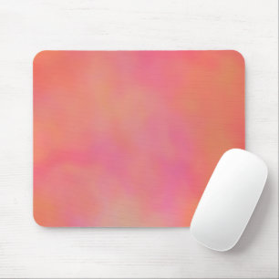 Rosa und orangefarbene Wolke abstrakt Mousepad