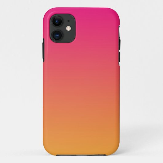 Rosa und orangefarbener Farbverlauf Case-Mate iPhone Hülle (Rückseite)