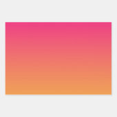 Rosa und orangefarbener Farbverlauf Geschenkpapier Set (Vorderseite 3)
