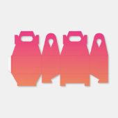 Rosa und orangefarbener Farbverlauf Geschenkschachtel (Ungefaltet)