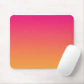 Rosa und orangefarbener Farbverlauf Mousepad (Mit Mouse)