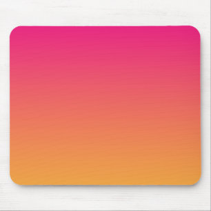 Rosa und orangefarbener Farbverlauf Mousepad