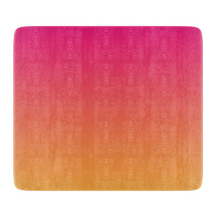 Rosa und orangefarbener Farbverlauf Schneidebrett