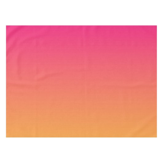 Rosa und orangefarbener Farbverlauf Tischdecke (Vorderseite (Horizontal))
