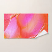 Rosa und orangefarbener Fels Badhandtuch Set (Handtuch)