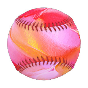 Rosa und orangefarbener Fels Baseball