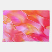 Rosa und orangefarbener Fels Geschirrtuch (Horizontal)