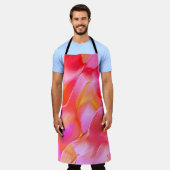 Rosa und orangefarbener Fels Schürze (Getragen)